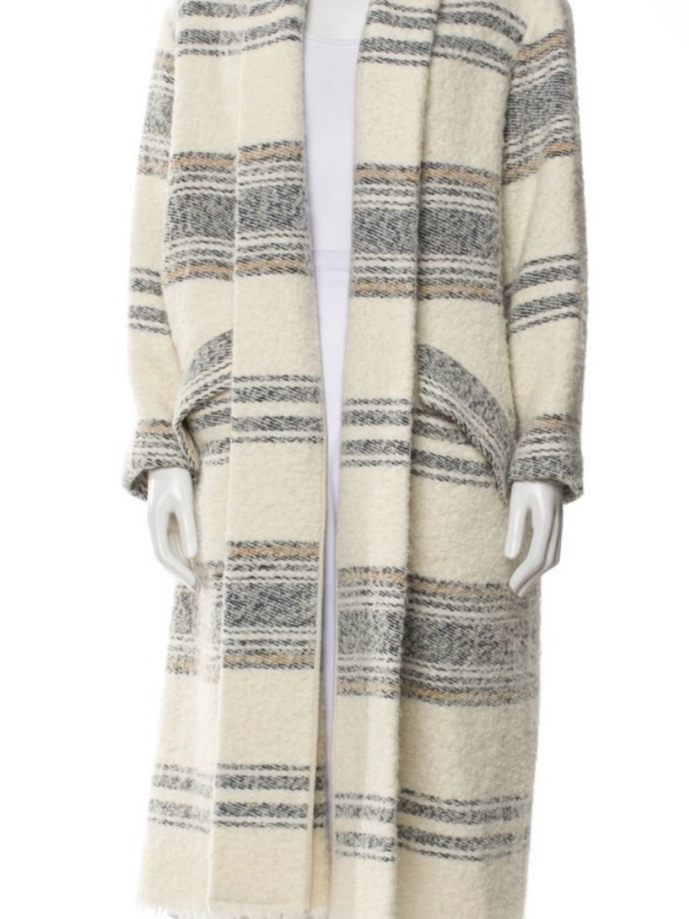 Isabel Marant Cream & Gray Coat